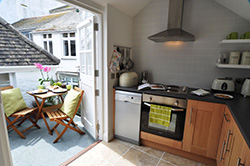 The Loft St Ives - Kitchen and Terrace The Loft St Ives - Kitchen and Terrace