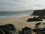 Bamaluz Beach - St Ives - Rocks and Sand