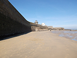 Harbour Beach - St Ives - Harbour Wall - Low Tide
